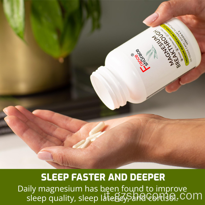 Supplemento innovativo di magnesio per il sonno e la salute del cervello